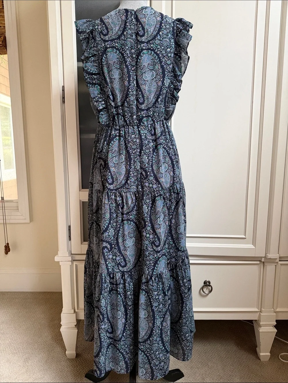 J Crew Women’s Navy Paisley Maxi Dress